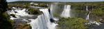 Panorama Iguacu waterfalls Brazil