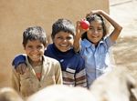 This photo was taken in a small, poor village in North India.