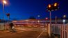 I've wanted to capture a train passing through my local station using a long exposure.  I chose dusk as I wanted to have some colour in the sky.