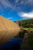 This is one of the Derwent dams in Derbyshire where the Dambusters practiced their bombing runs for dropping the bouncing bomb in World War II.