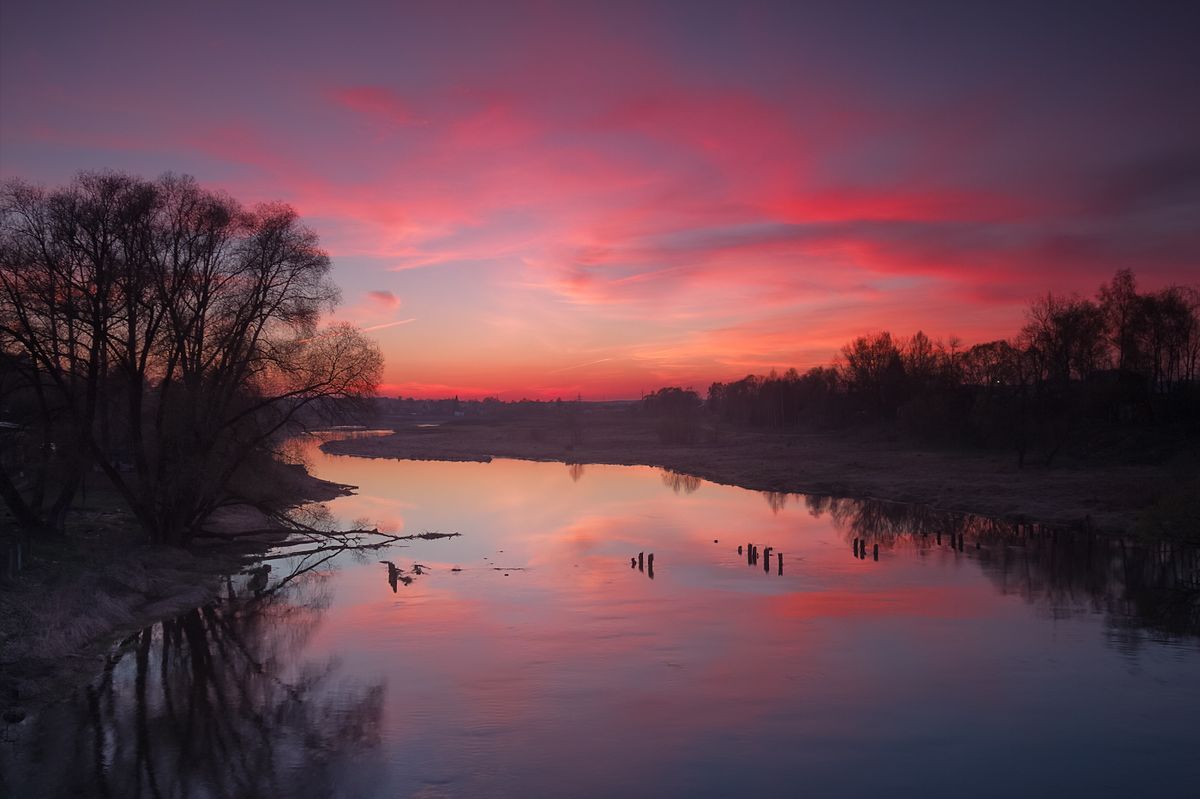 Russia, Moscow Region, Mozhaisk, river Moscow.