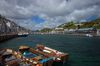 This is looking back up the river that joins Looe harbour with East and West Looe on either side.