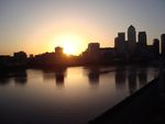 Magical Spring Sunrise in Canary Wharf