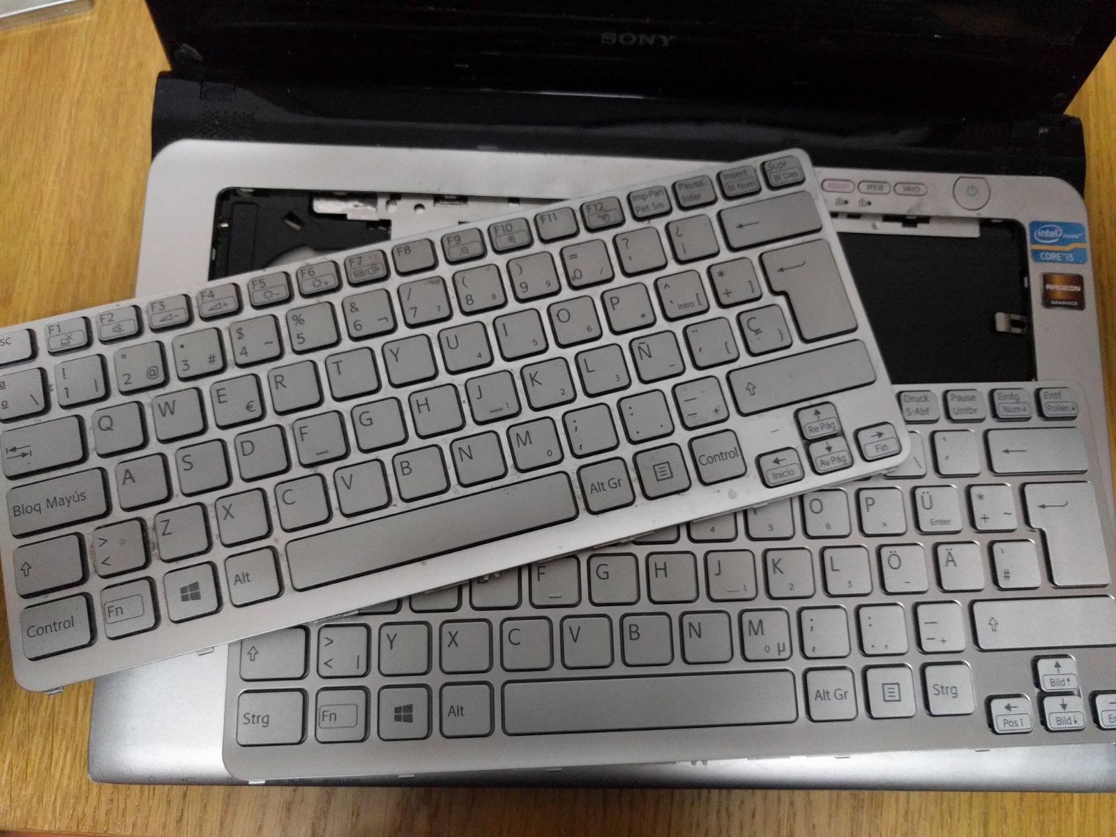 Cambio teclado vaio e14p