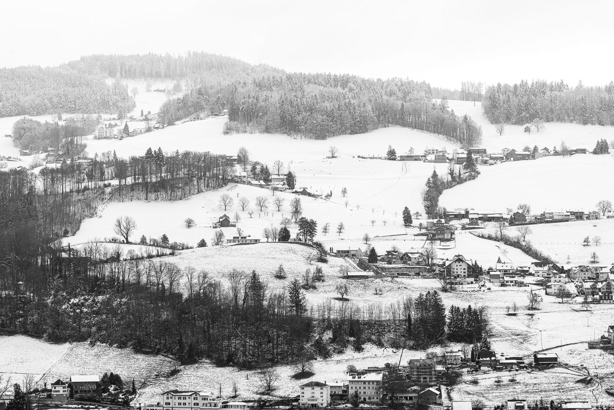 Der Winter ist noch da, schlechtes Wetter, dafür keine Schatten und schöne Kontraste, hier mit 90 mm Brennweit.... falsches Objektiv dabei gehabt.