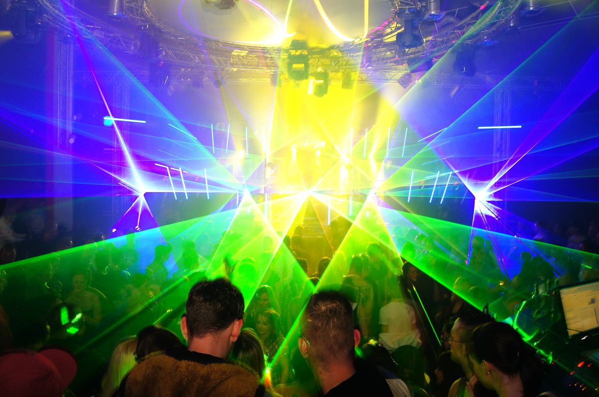 Spezielle Lasershow vom 11.03.2011 zum Event Angerfist live aus dem GIGAparc in Dülmen bei Münster