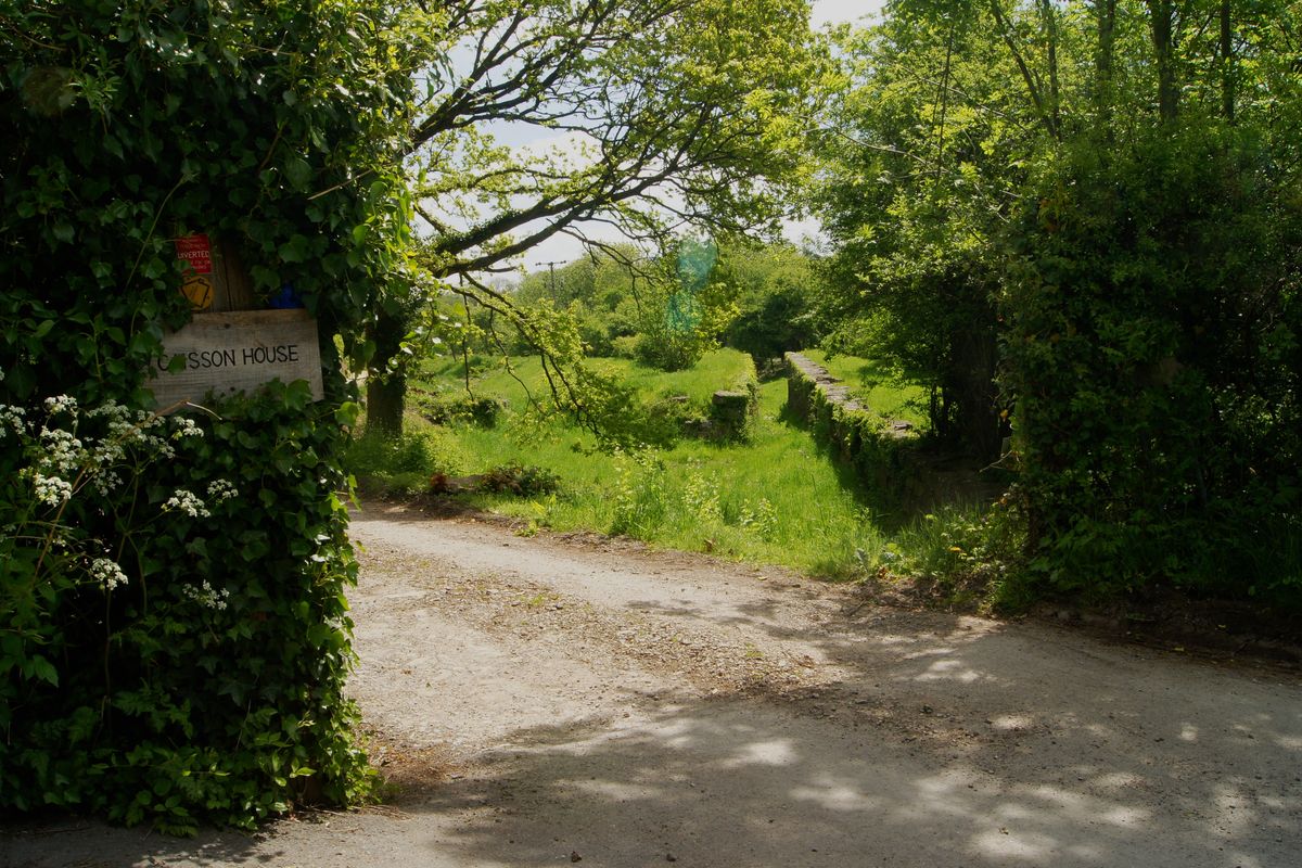 Remains of a a Somersetshire Coal Canal (narrow) lock, in the garden of a private house?