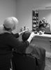 Whilst waiting for my partner to have her hair cut I could not resist taking a few candid photographs.